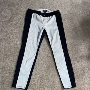 Black & White Color Block Jeans